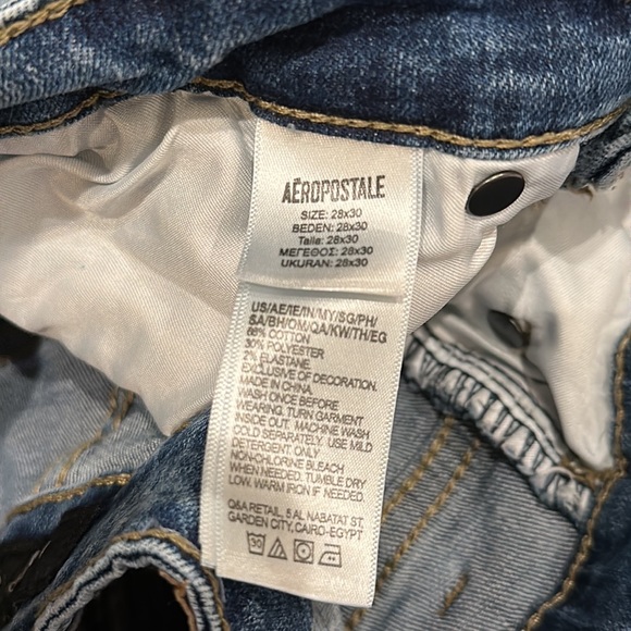 EUC Men’s Aeropostale Brand Skinny Stretch Denim Jeans Size 28 x 30 - Picture 10 of 10